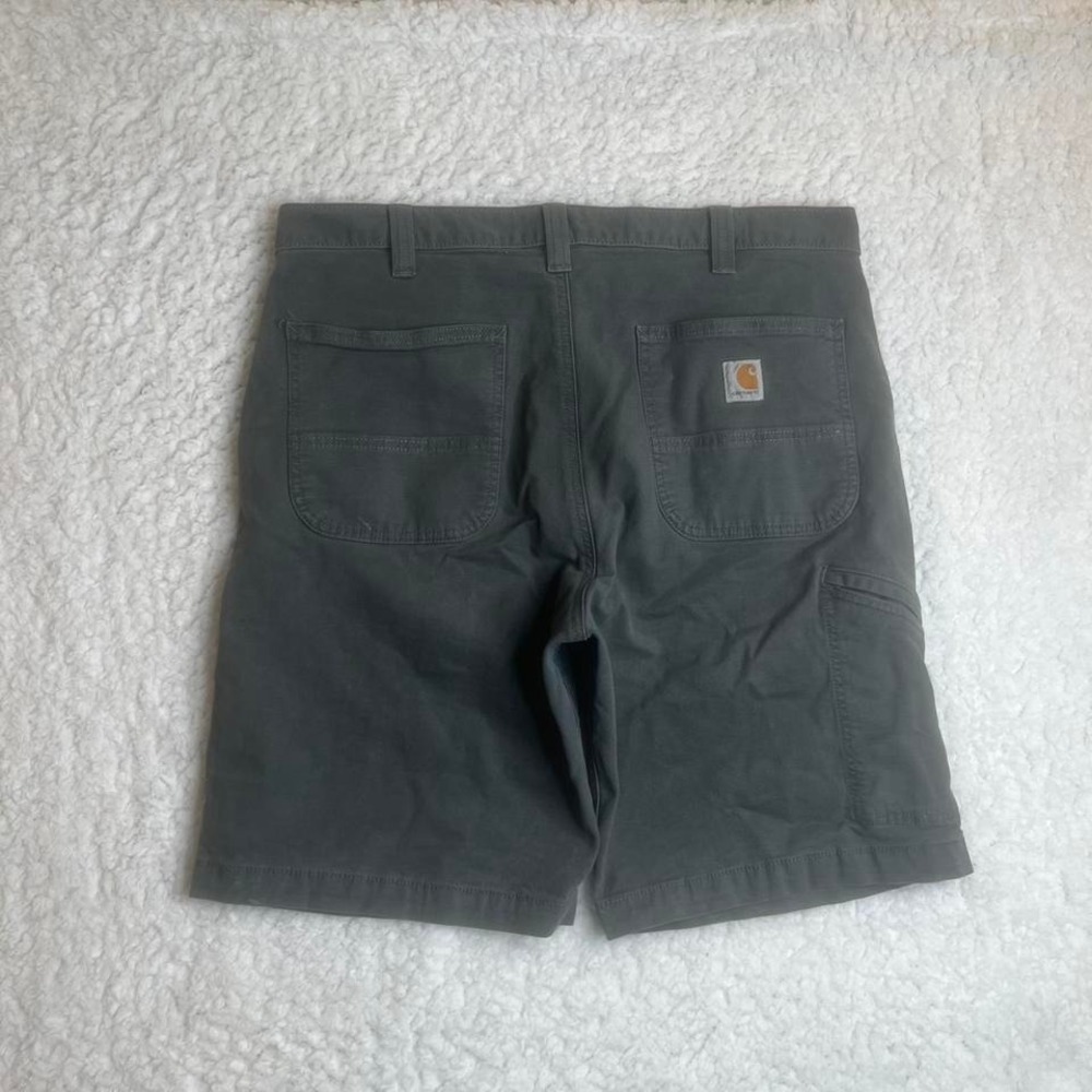 Carhartt grey men's carpenter paint‎ splatter shorts